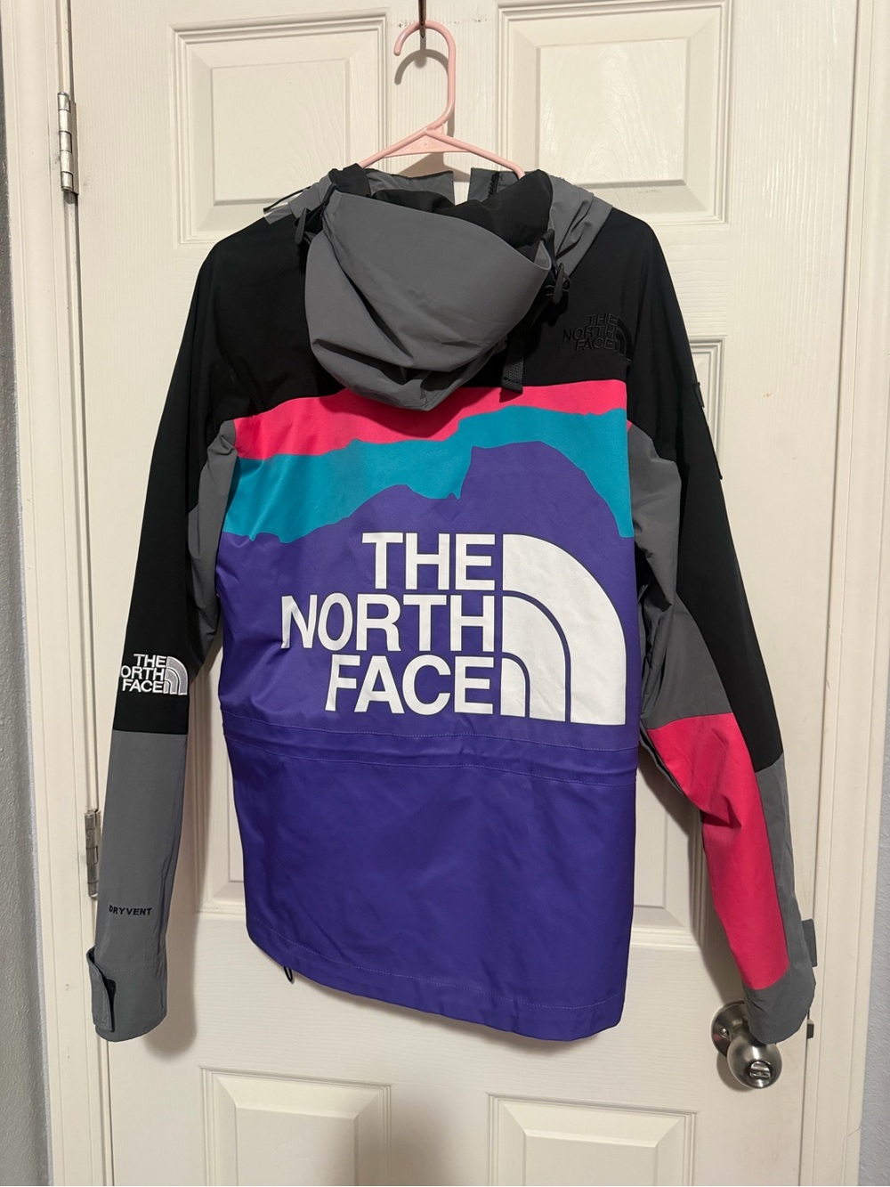 The North Face Colorblock Lightweight Jacket - Purple/Teal/Pink/Gray/Black